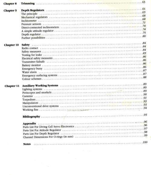 Model Submarine Technology  --  Norbert Bruggen