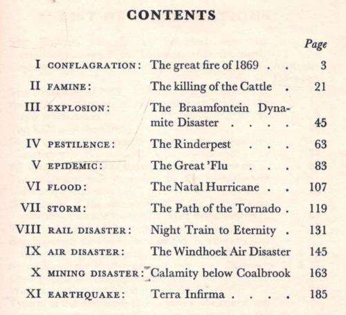 Disaster Struck South Africa  --  Jose Burman