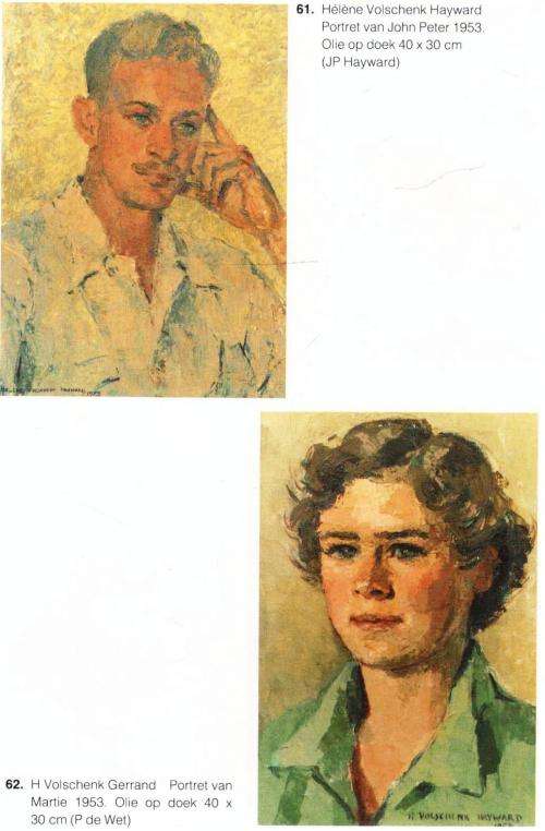 Die Volschenks  -  Drie Geslagte Kunsskilders  -  Helene Steyn en Marie-Lou Roux