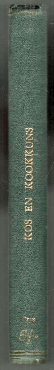 Kos en Kookkuns - 6de Hersiene en Vereterde Druk - Dept. van Landbou