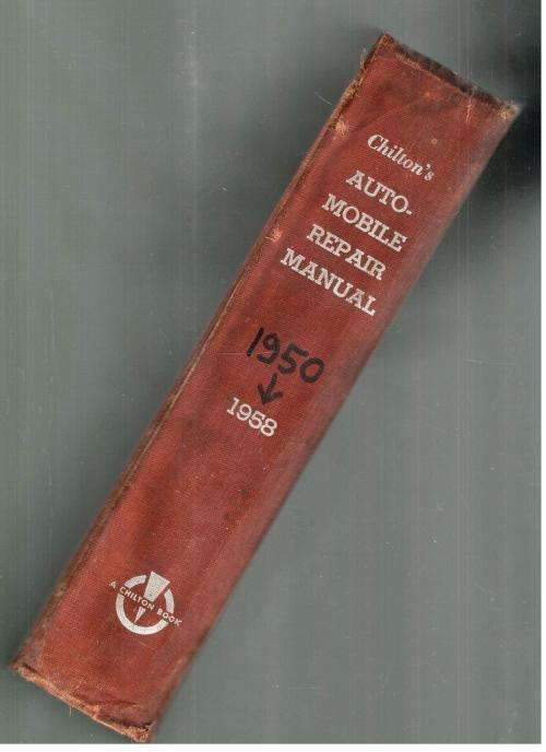 Chilton`s Automobile Repair Manual  -  1958
