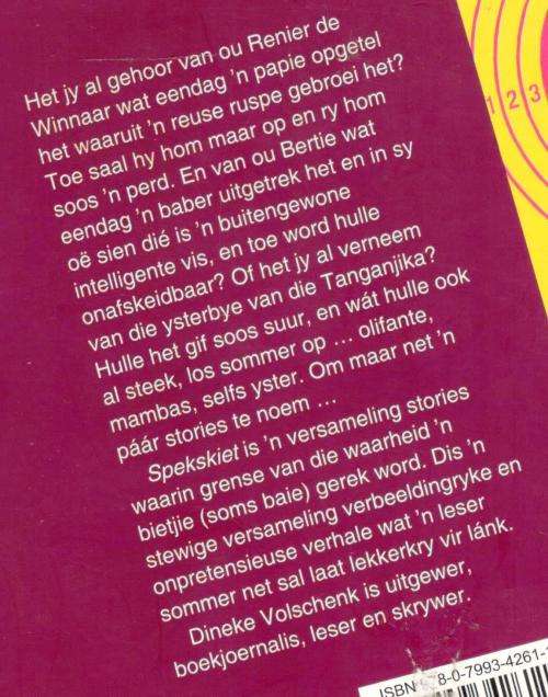 Spek Skiet  --  Saamgestel deur  Dineke Volschenk