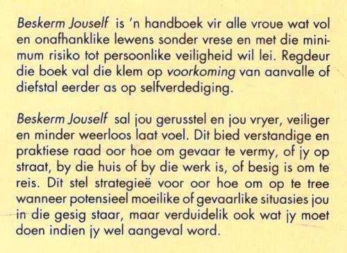 Beskerm Jouself  -  `n Gids vir Vroue  --  Jessica Davies