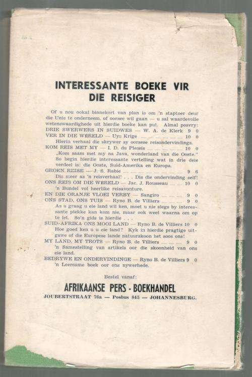 Vaarwel aan Toetsrugby  --  Hennie Muller