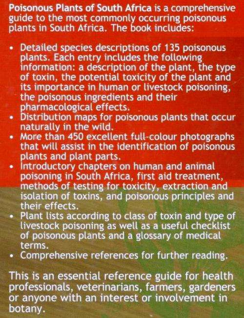 Poisonous Plants of South Africa  ---- Ben-Erik Van Wyk - Fanie  Van Heerden -  Bosch Van Oudtshoorn