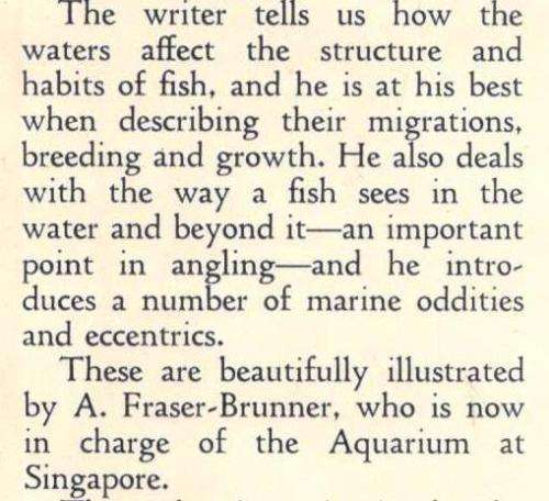 The Private Life of Fishes  --  M Constantin-Weyer