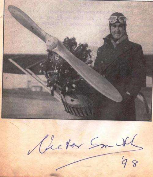 Open Cockpit over Africa  --  Victor Smith  --  Signed