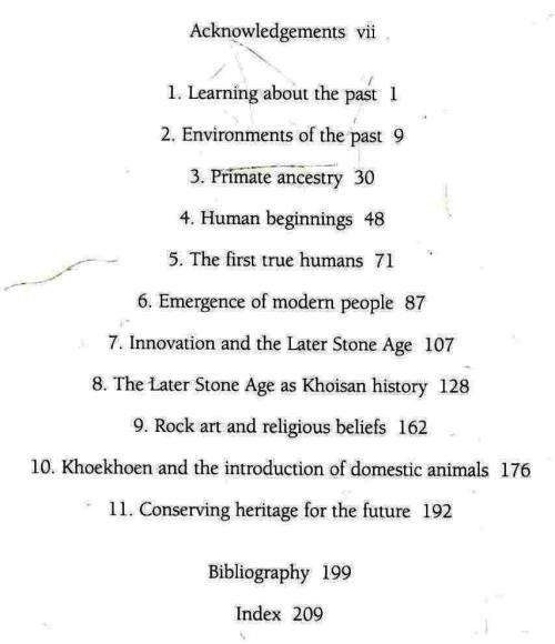 Human Beginnings in South Africa  --  Uncovering Secrets of the Stone Age  -- H J and Janette Deacon