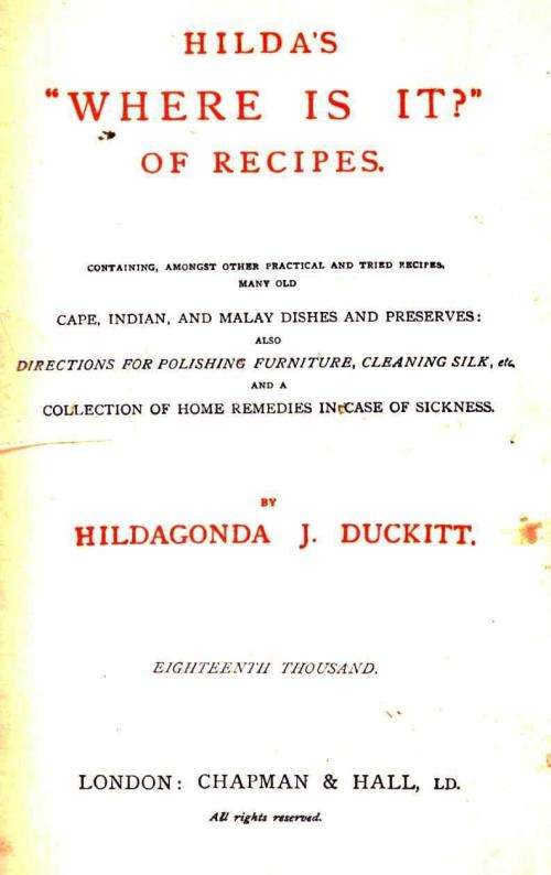 Hilda`s Where is It ? ---   Hildagonda J Duckitt  -  1904