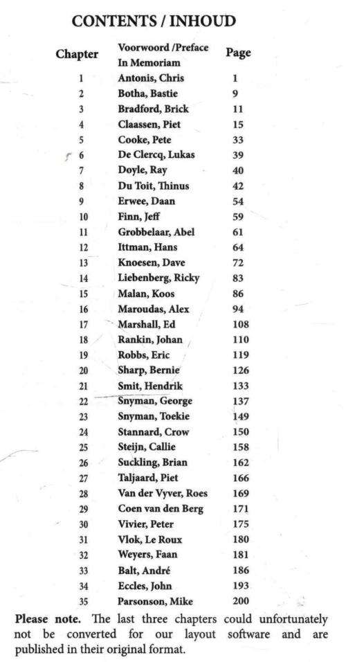 Long Navs From CFS Dunnottar  --  Brig Gen  CS (Callie) Steijn  SD, SM, MMM