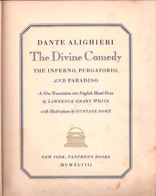 The Divine Comedy  --  Dante Alighieri