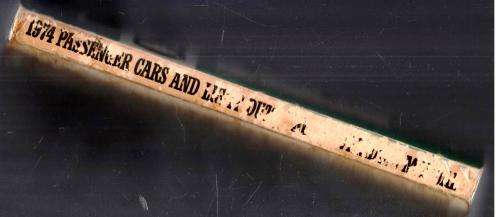 1974 Chevrolet Passenger Car and Light Duty Trucks  -   Overhaul Manual