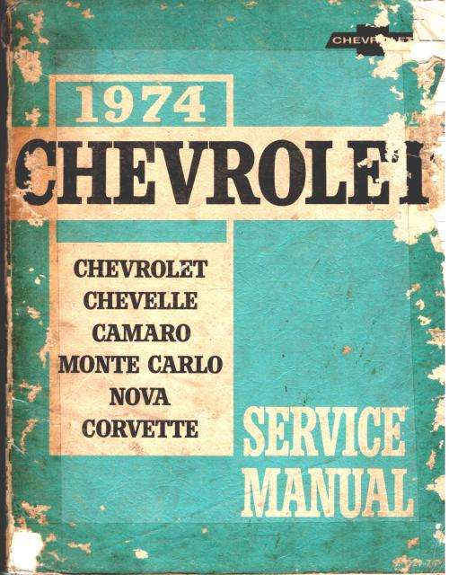 1974 Chevrolet  -   Service Manual
