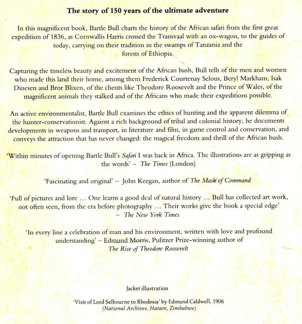 Safari  -  A Chronicle of Adventure  --  Bartle Bull