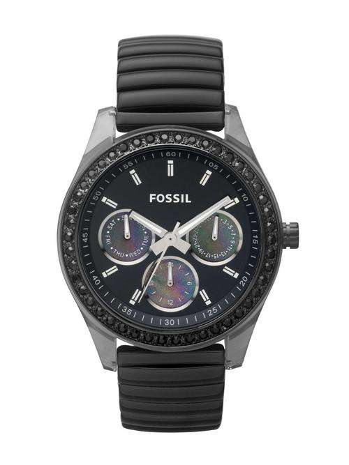 FOSSIL Stella Crystal Accented Stretch Bracelet Chronograph Ladies Watch