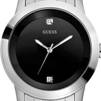 GUESS Diamond Collection Black Dial Mens Watch