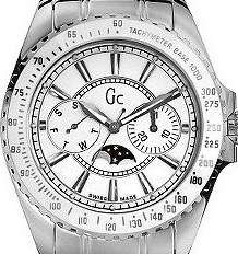 GUESS COLLECTION (Gc) Swiss Made Moon Phase Chronograph Ladies Watch