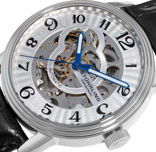 STUHRLING Othello Automatic Skeleton Mens Watch