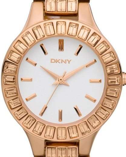 DKNY Crystal Pave Rose Gold Ladies Watch