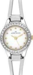 ANNE KLEIN Petite Crystal Accented Two Tone Ladies Watch