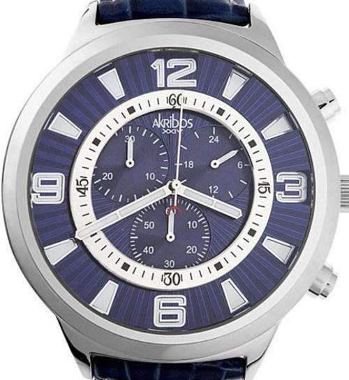 AKRIBOS XXIV 3D Dial Chronograph Oversized Mens Watch