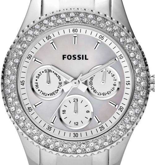 FOSSIL Stella Stainless Steel Crystal Chronograph Ladies Watch