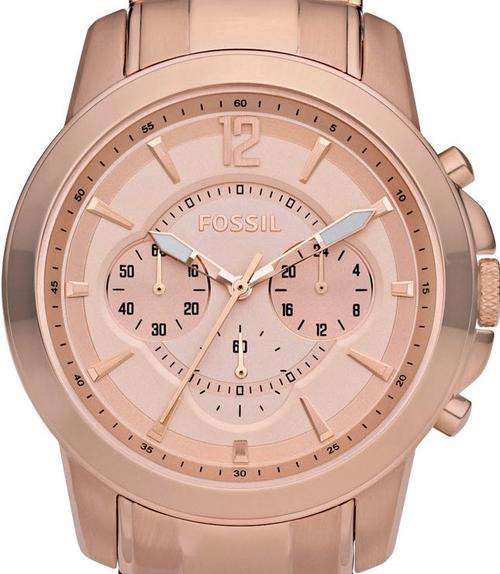 FOSSIL Grant Rose Gold Chronograph Mens Watch