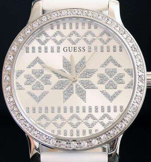 GUESS Crystal Accented Large Dial Ladies Watch