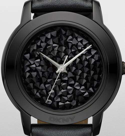 DKNY Black Crystal Dial Glitz Ladies Watch