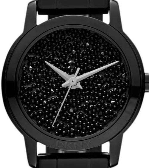 DKNY Black Crystal Dial Glitz Ladies Watch