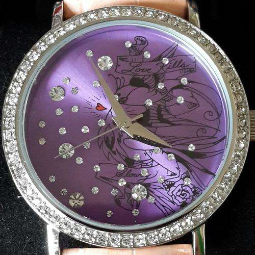 ED HARDY Love Bird Swarovski Crystal Accented Ladies Watch