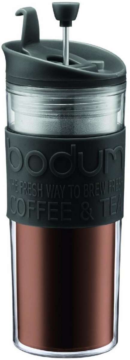 BODUM Double Wall Travel Press/Mug - With Extra Lid