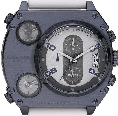 DIESEL Triple Time Zone Oversized Chronograph Mens Watch