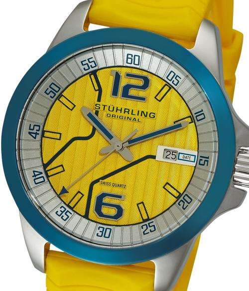 STUHRLING Octane Concorso Swiss Quartz Mens Watch