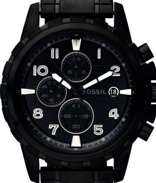 FOSSIL Dean Black Chronograph Mens Watch