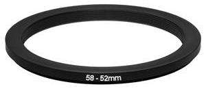 58-52mm Camera Lens Ring Adapter