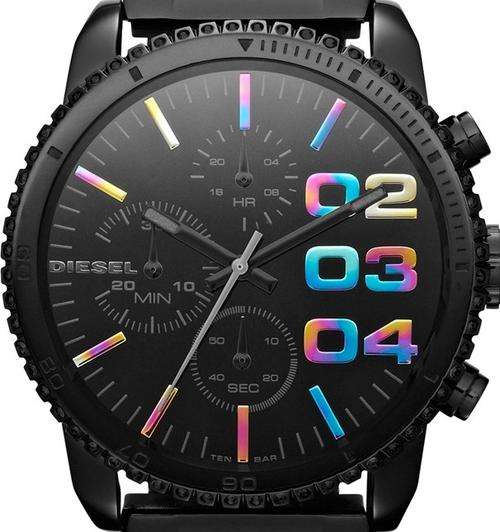 DIESEL Black Fire Chronograph Ladies Watch