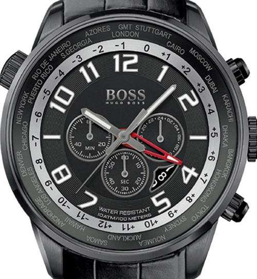 HUGO BOSS World Time Chronograph Mens Watch