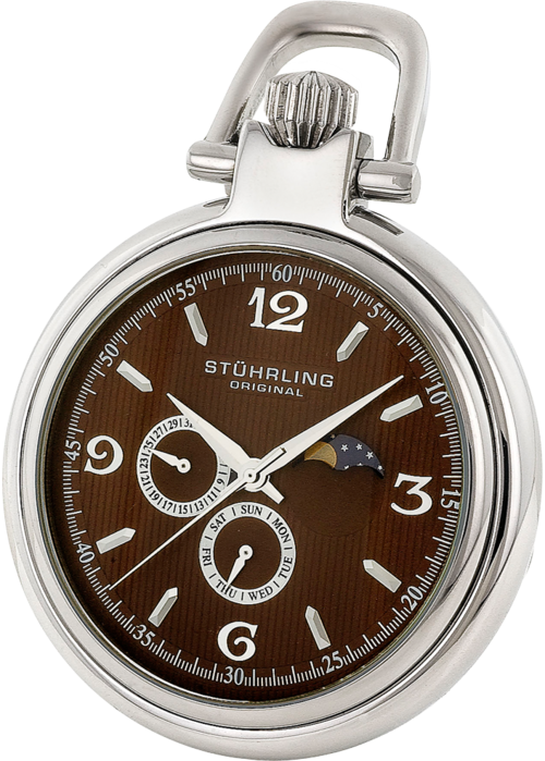 Men s Watches STUHRLING Monarch Moon Phase Mens Pocket Watch was sold for 501.00 on 17 Apr at 22 16 by Maverick in Port Elizabeth ID 142452630