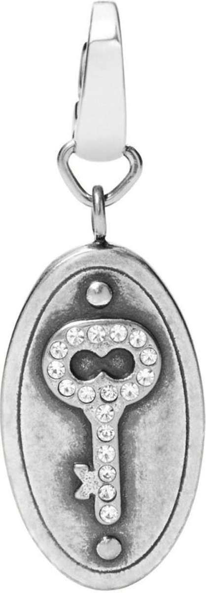 FOSSIL Key Charm With Zirconias