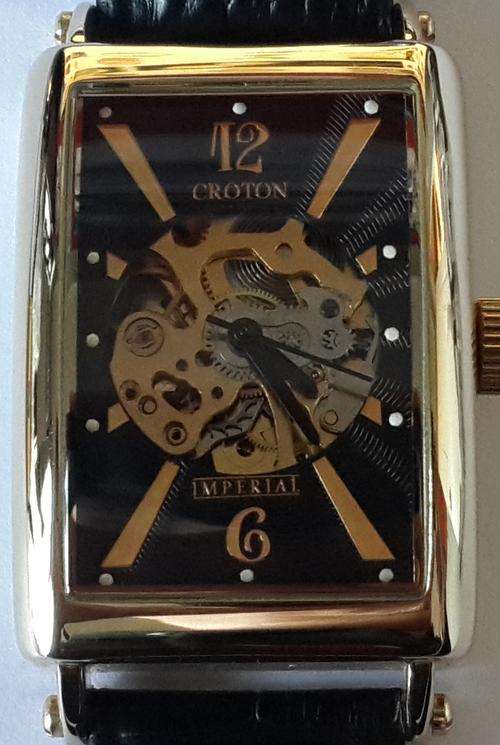 Authentic CROTON Imperial Skeleton Automatic Mens Watch