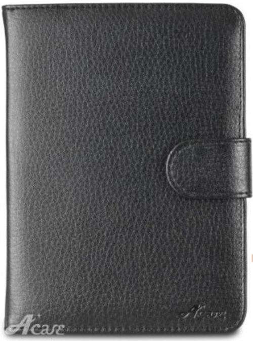 ACASE Black Leather Cover For Kindle Touch 4