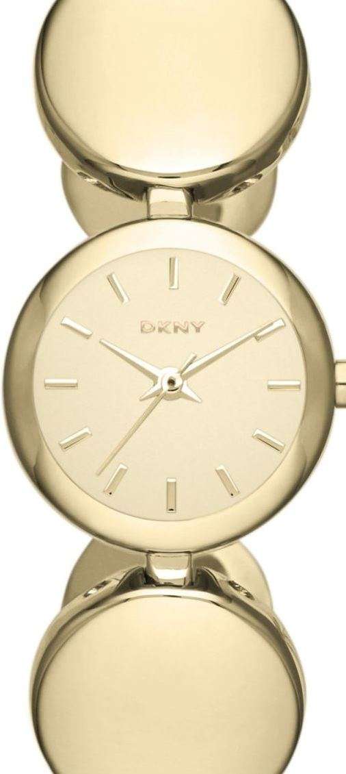 DKNY Gold Tone Stainless Steel Ladies Watch