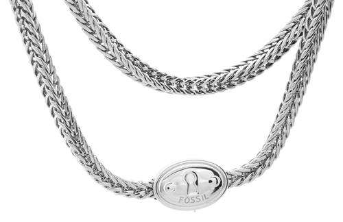 FOSSIL Snake Chain Stainless Steel Necklace