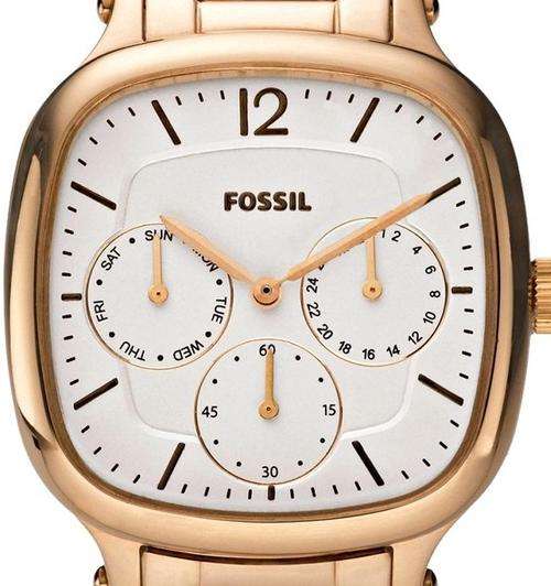 FOSSIL Gold Tone Multifunction Ladies Watch
