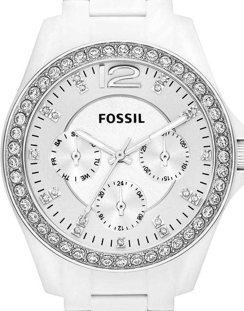FOSSIL Riley Crystal Accented Multifunction Ladies Watch