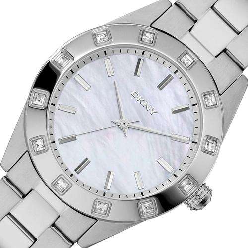 DKNY Stainless Steel Mother Of Pearl Ladies Watch