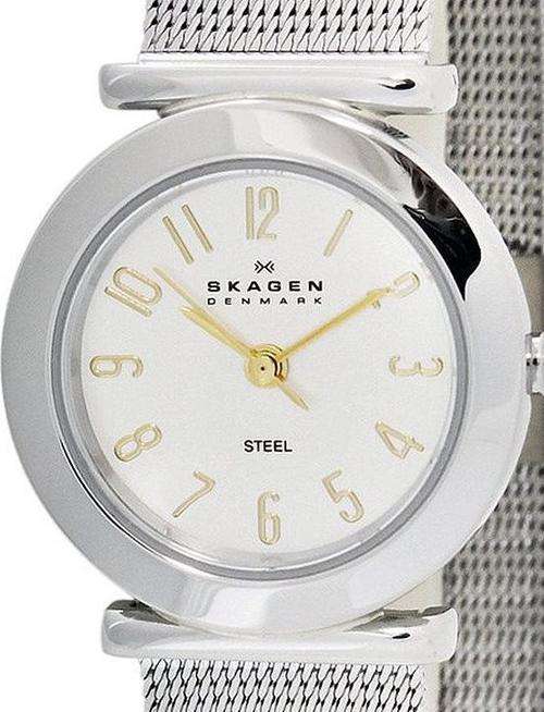 Authentic SKAGEN Denmark Ultra Slim Two Tone Ladies Watch
