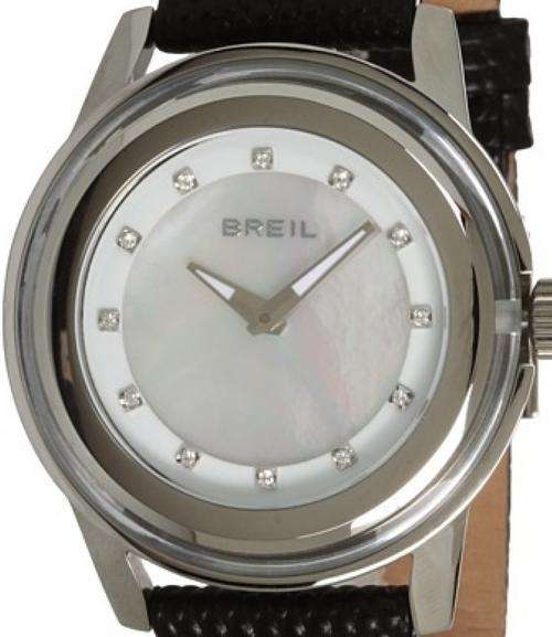 BREIL Crystal Accented Mother Of Pearl Large Dial Ladies Watch