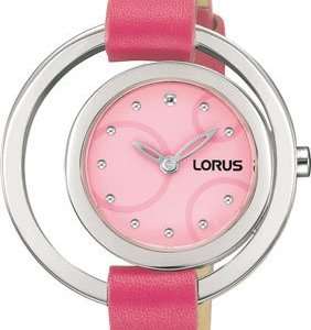 Authentic LORUS Pink Leather Ladies Watch